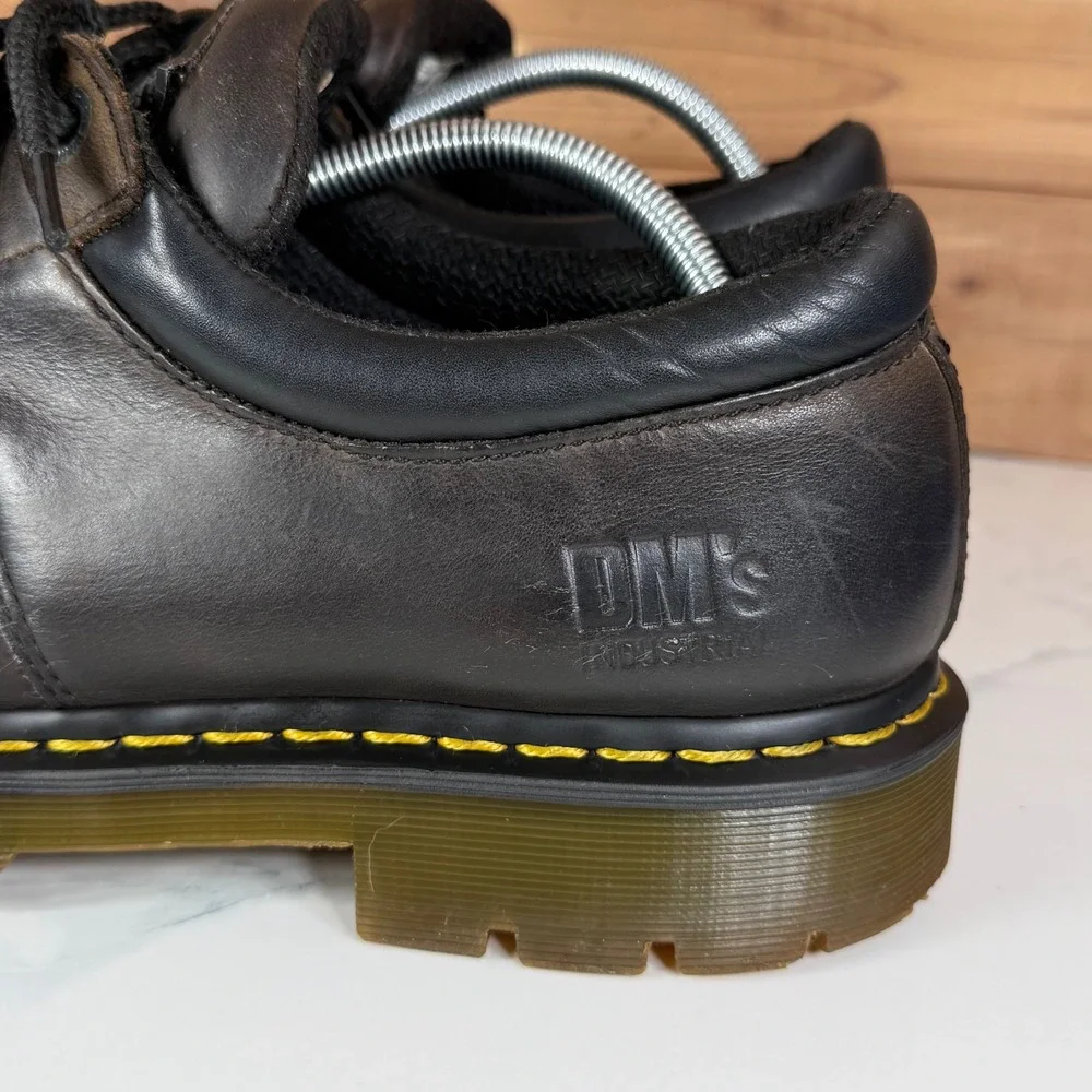 Dr. Martens Industrial Brown Leather Work Shoes 8933 Slip Resistant Mens 12 VTG